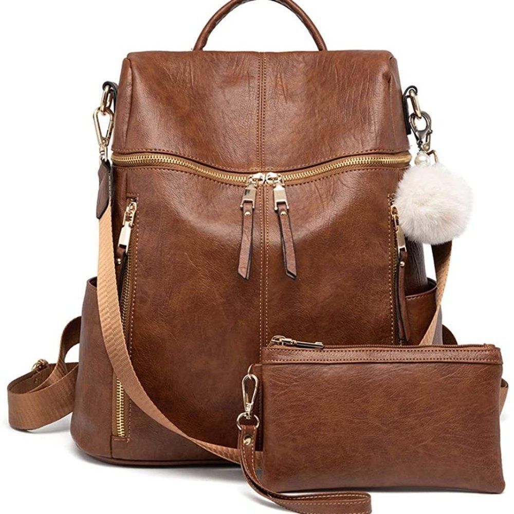 New Backpack, Wallet For Women Brown